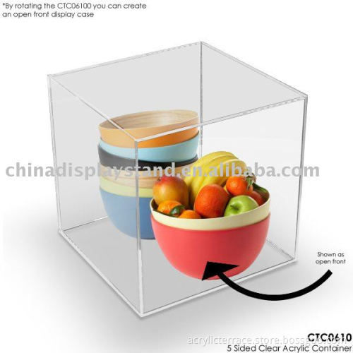 lucite clear box for bowl